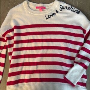 Striped Sweater - Red and White